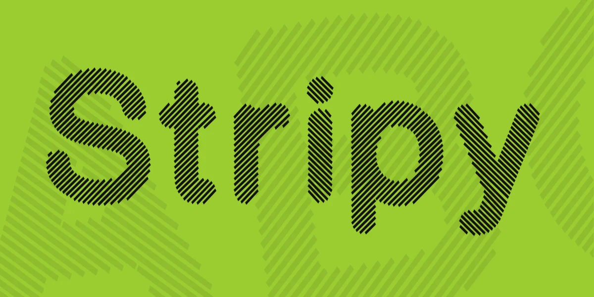 Stripy Font preview 2