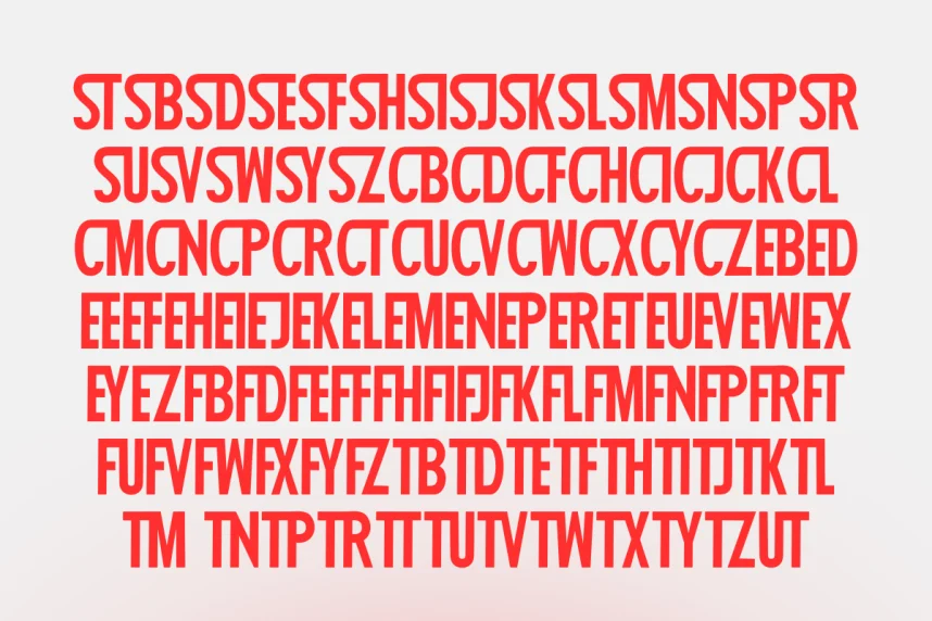Stronger Thinker – Condensed Ligature Font preview 6