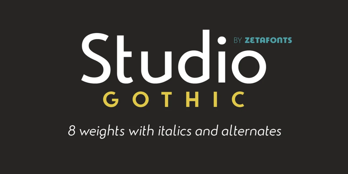 Studio Gothic Font Family