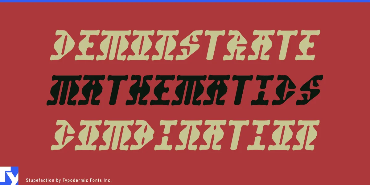 Stupefaction Font preview 2