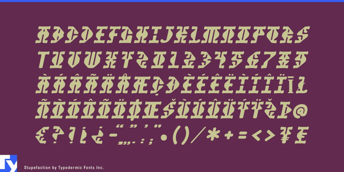 Stupefaction Font preview 5