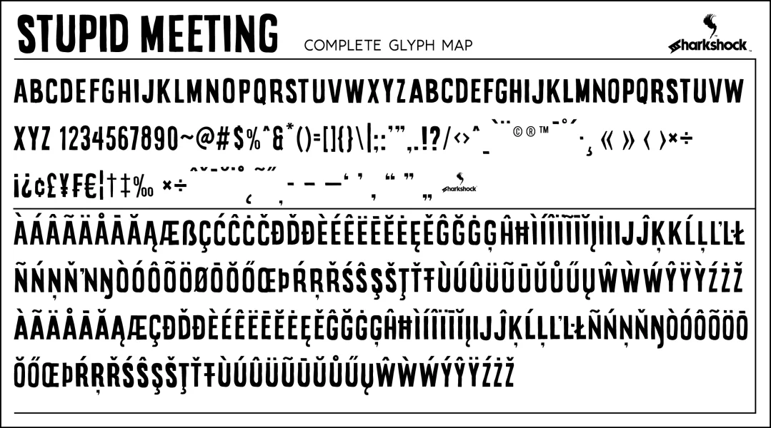 Stupid Meeting Font preview 3