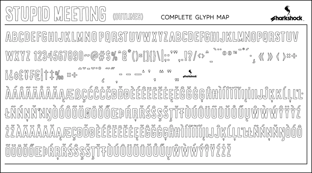 Stupid Meeting Font preview 4
