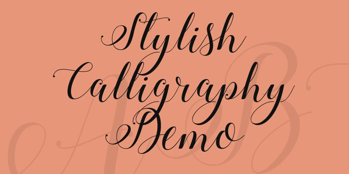 Stylish Calligraphy Demo Font