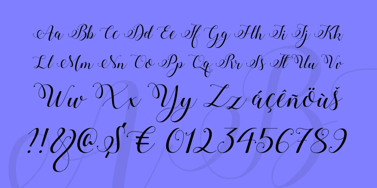 Stylish Calligraphy Demo Font preview 2