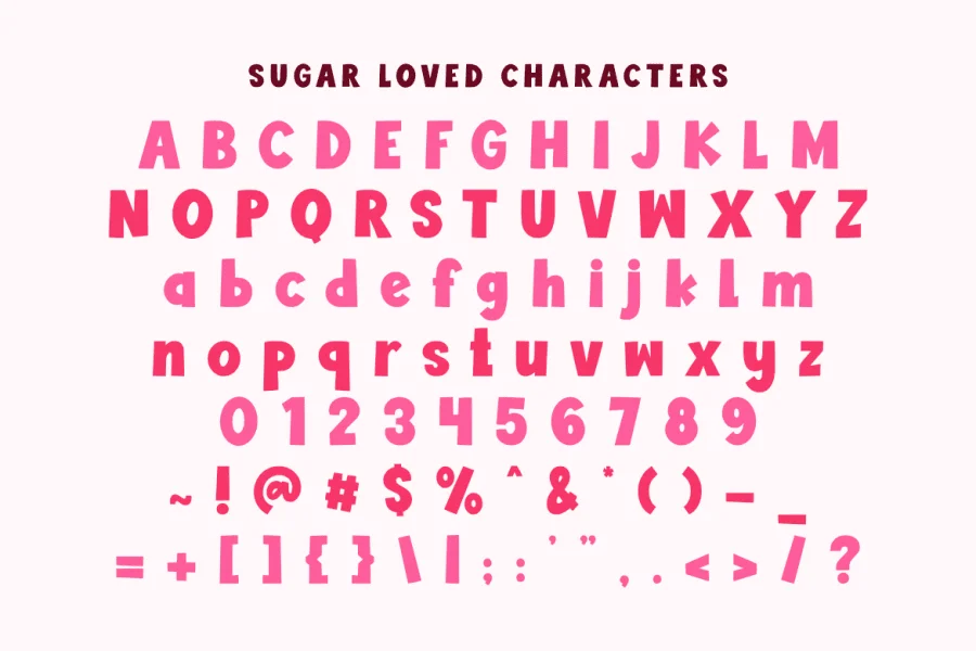 Sugar Loved Font preview 2