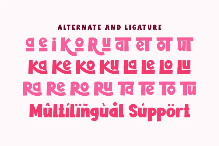 Sugar Loved Font preview 3