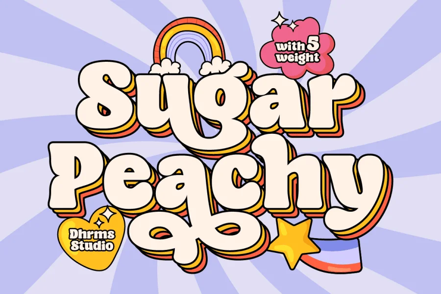 Sugar Peachy DEMO Font