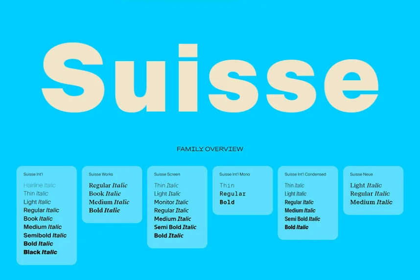 Suisse Font Family