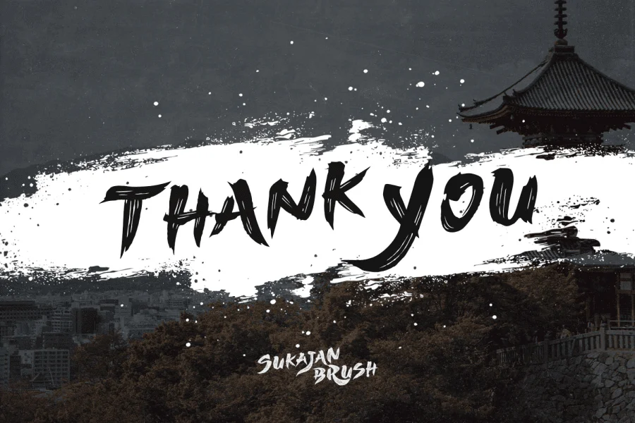 Sukajan Brush Demo Font preview 9