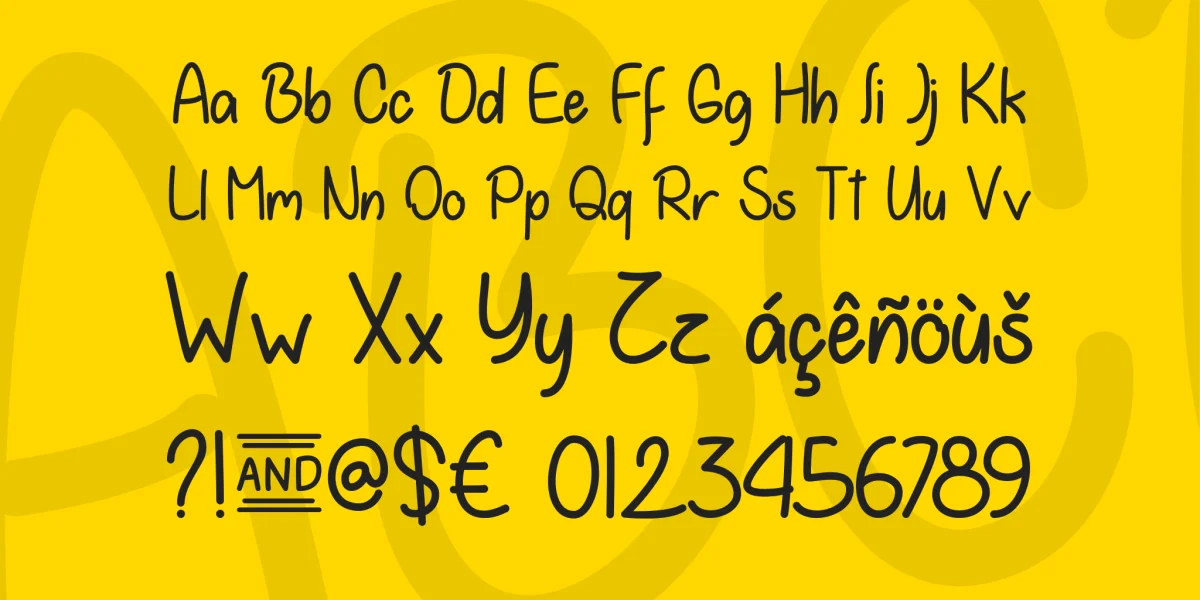 Summer in December Font preview 3