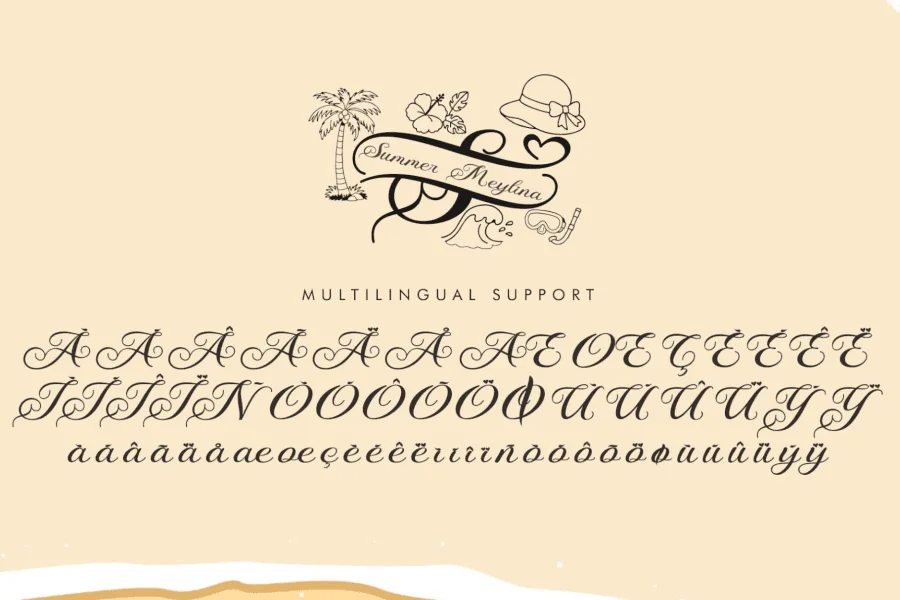 Summer Meylina Demo Font Family preview 7