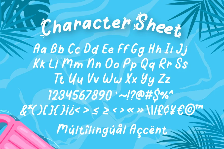 Summer Splash Font Family preview 7