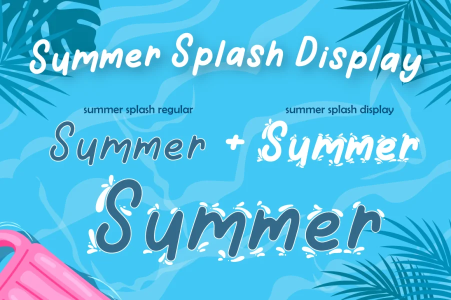 Summer Splash Font Family preview 8