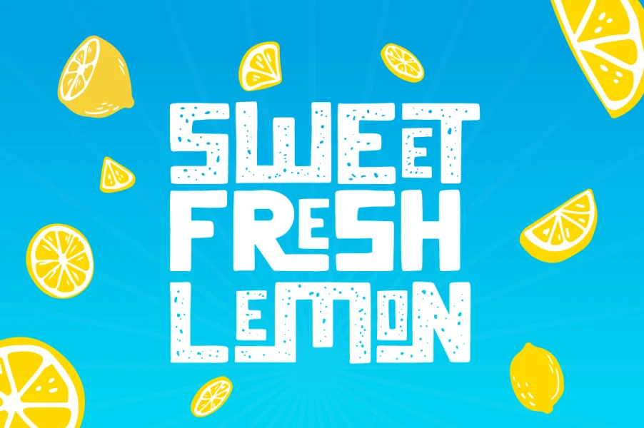 Summer Square Font Family preview 3