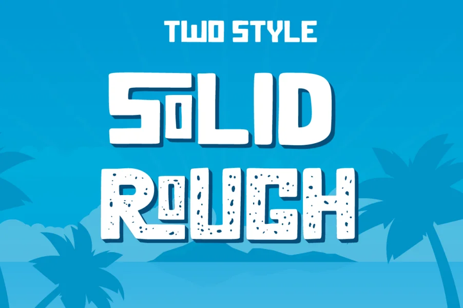 Summer Square Font Family preview 7