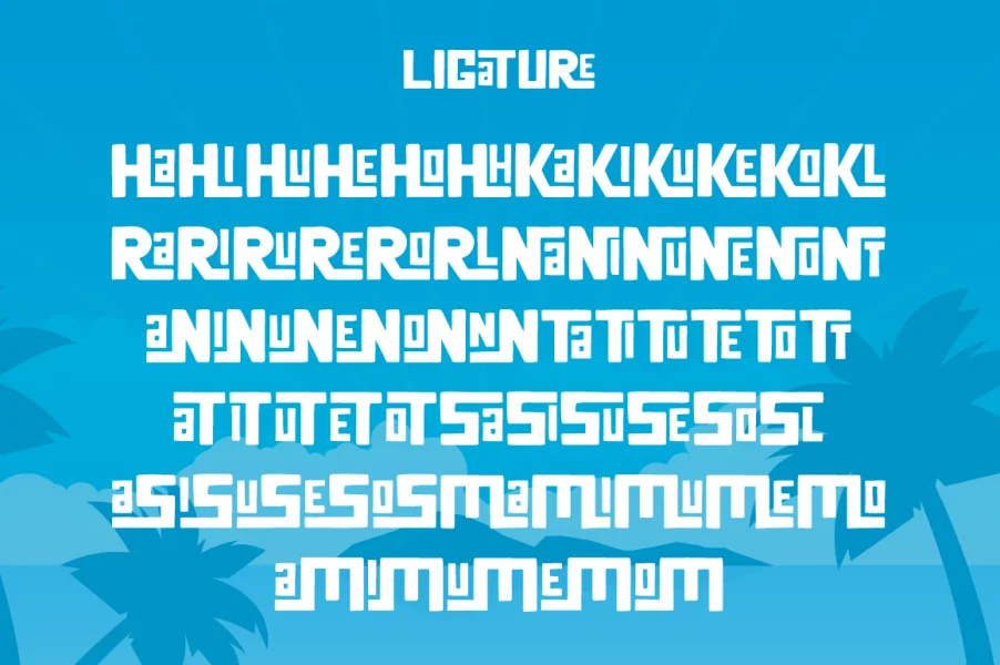 Summer Square Font Family preview 9