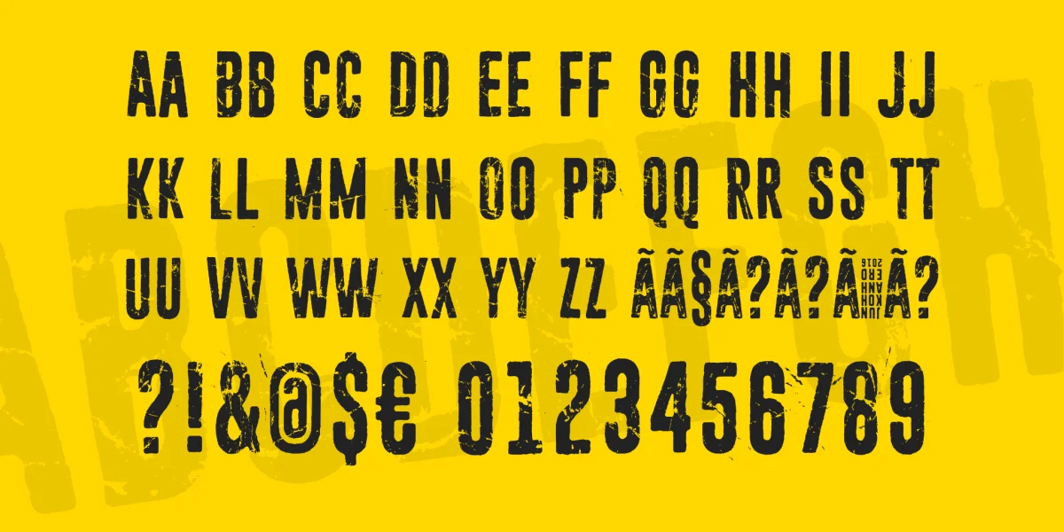 Sun zoom spark Font preview 3
