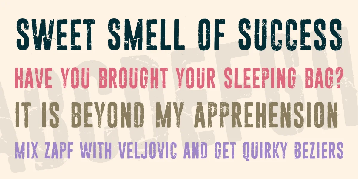 Sun zoom spark Font preview 4