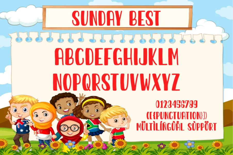 Sunday Best Font preview 5