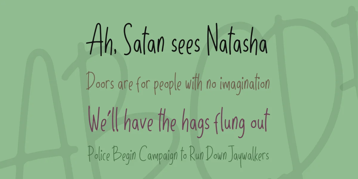 Sunday Holiday Font preview 2