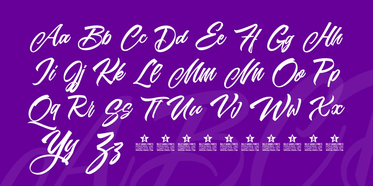 Sunday Morning Personal Use Font preview 4