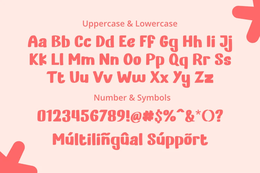Sunday shine Font preview 2