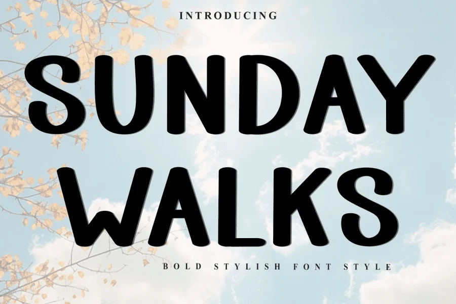 Sunday Walks Font
