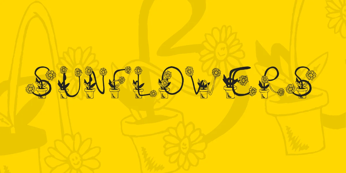 Sunflowers Font