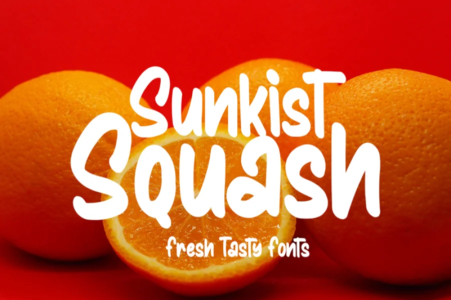 Sunkist Squash Font