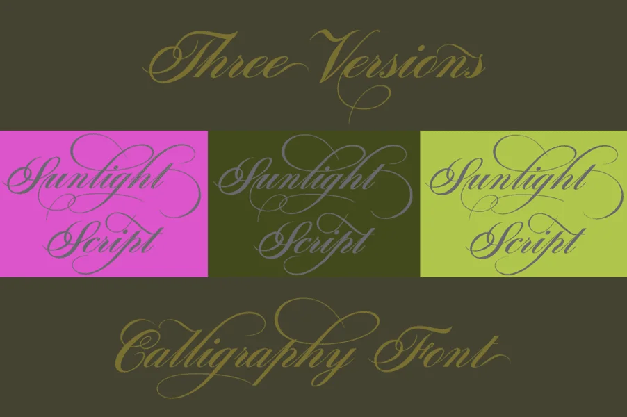 Sunlight Script Font preview 9