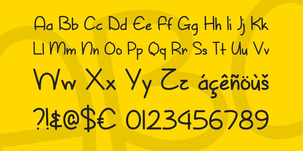 Sunny Spring Day Font preview 2