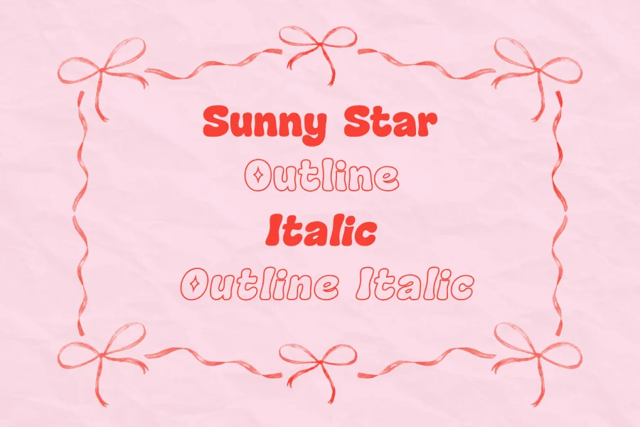 Sunny Star Font preview 12