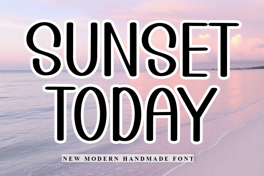 Sunset Today Font