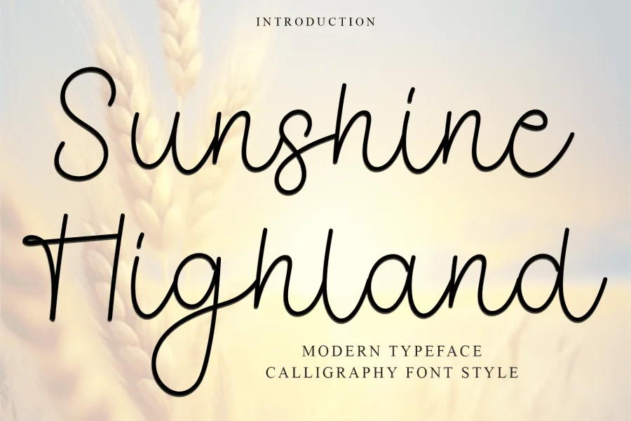 Sunshine Highland Font