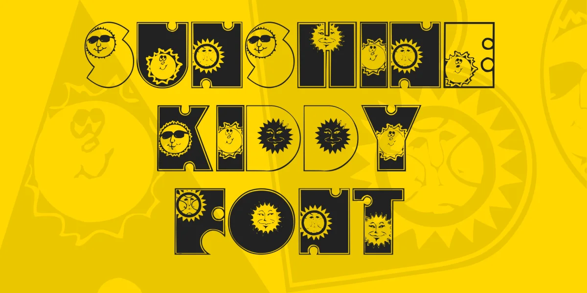Sunshine Kiddy Font Font