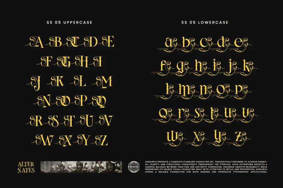 Sunsurya Font preview 10
