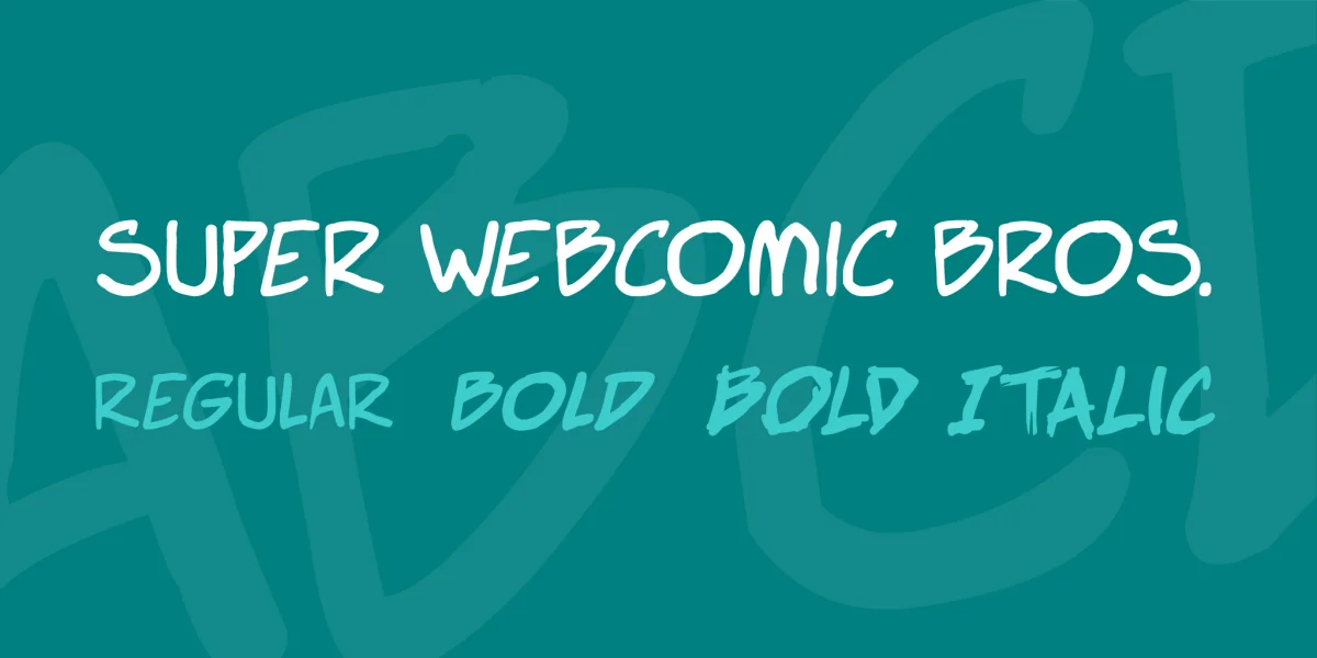Super Webcomic Bros. Font Family