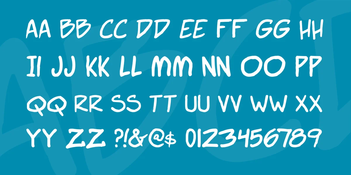 Super Webcomic Bros. Font Family preview 4