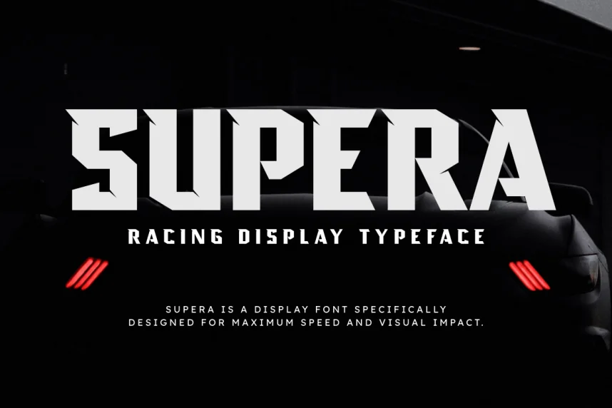 Supera Font preview 2