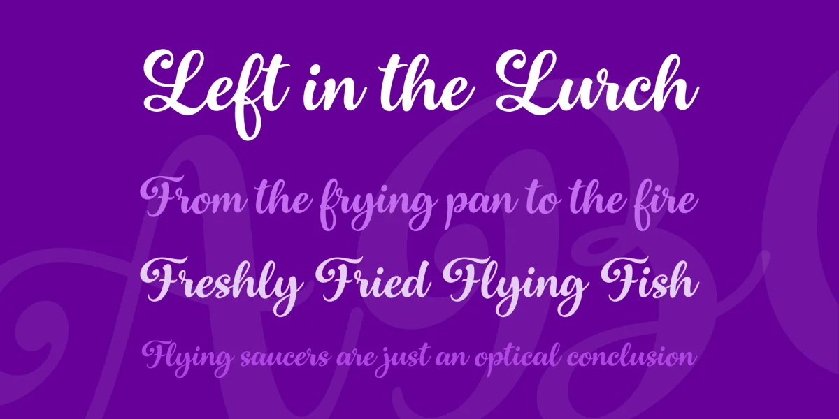 Superficious Font preview 2