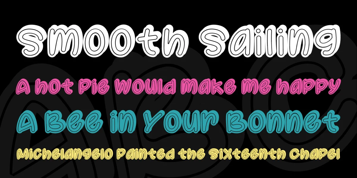 Supermassive Black Hole Font preview 4