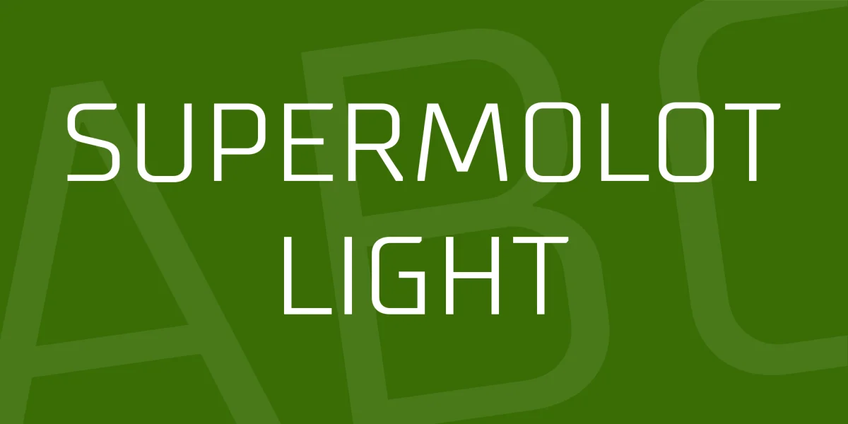 Supermolot Light Font