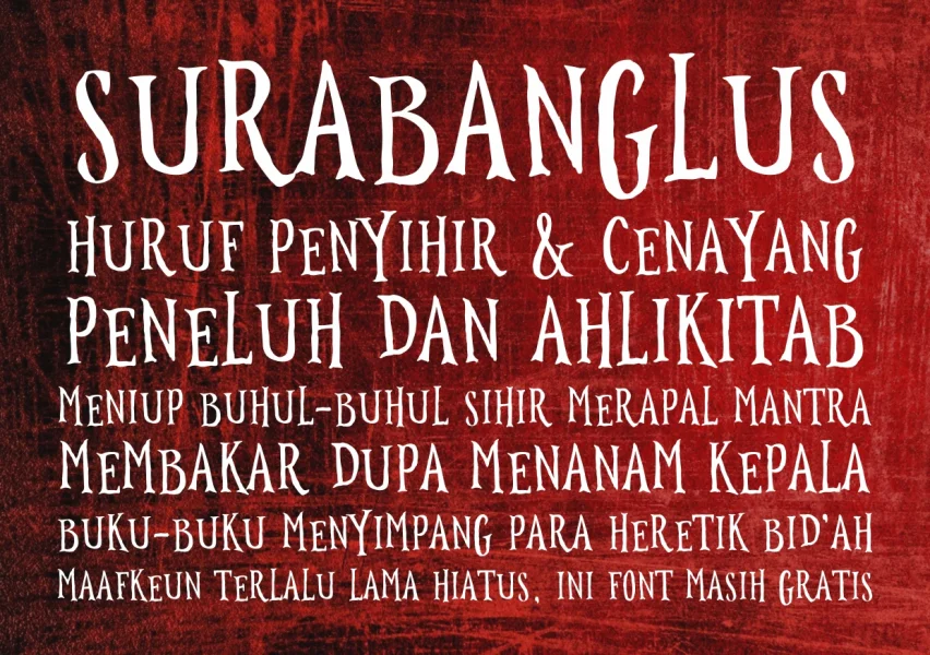 Surabanglus Font