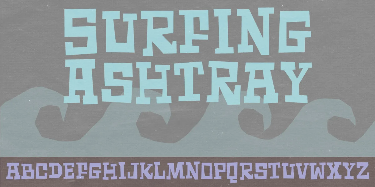 Surfing Ashtray DEMO Font