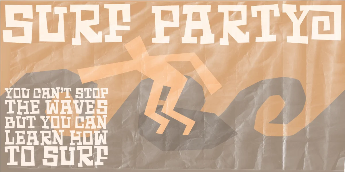 Surfing Ashtray DEMO Font preview 4
