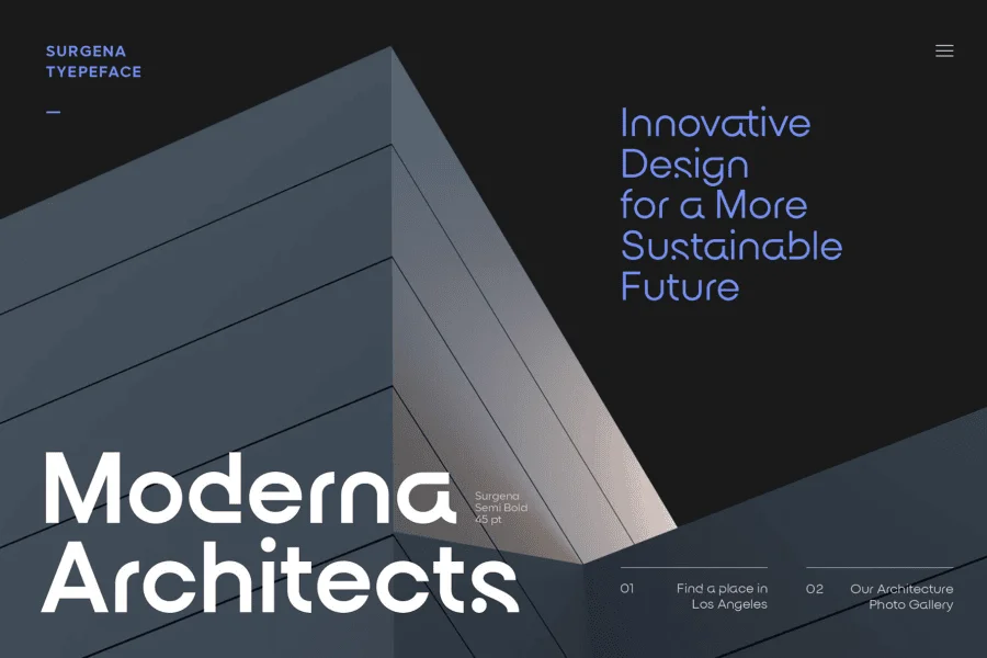 Surgena Personal use only Font preview 7