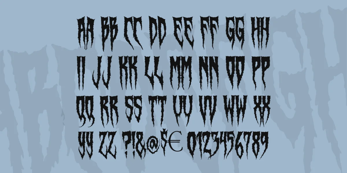 Swamp Witch Font preview 3