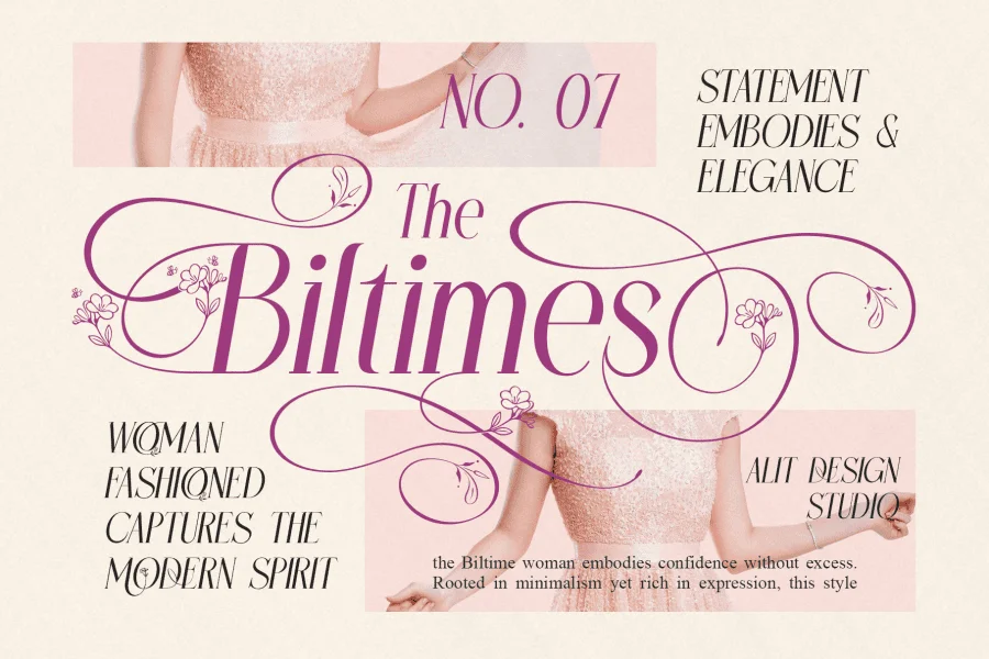Swantime Font preview 4