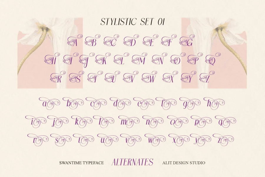 Swantime Font preview 6